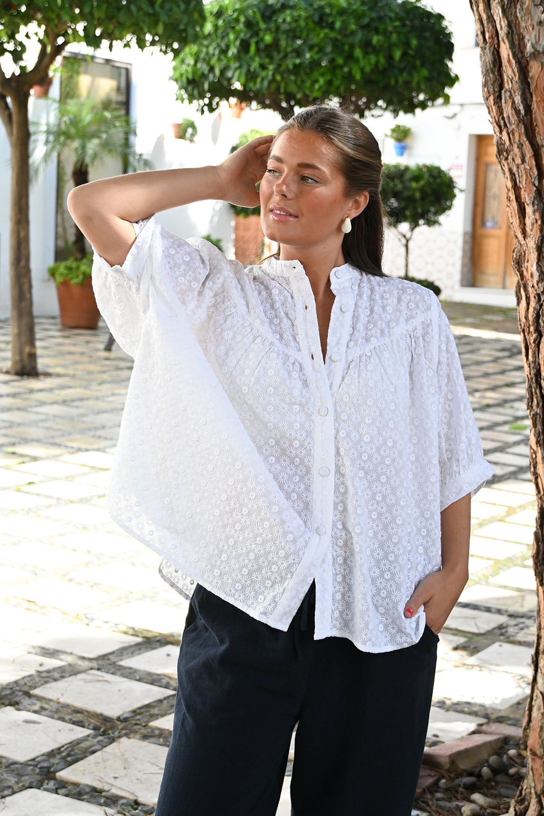 Agnes Blus Vit