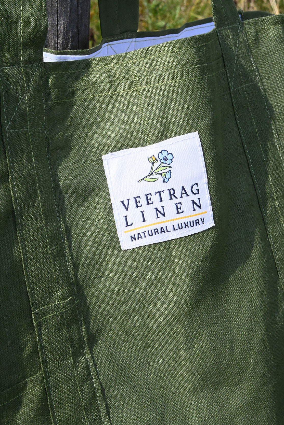 Förgätmigej väska grön