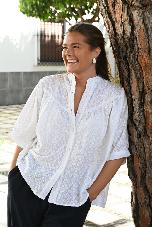 Agnes Blus Vit