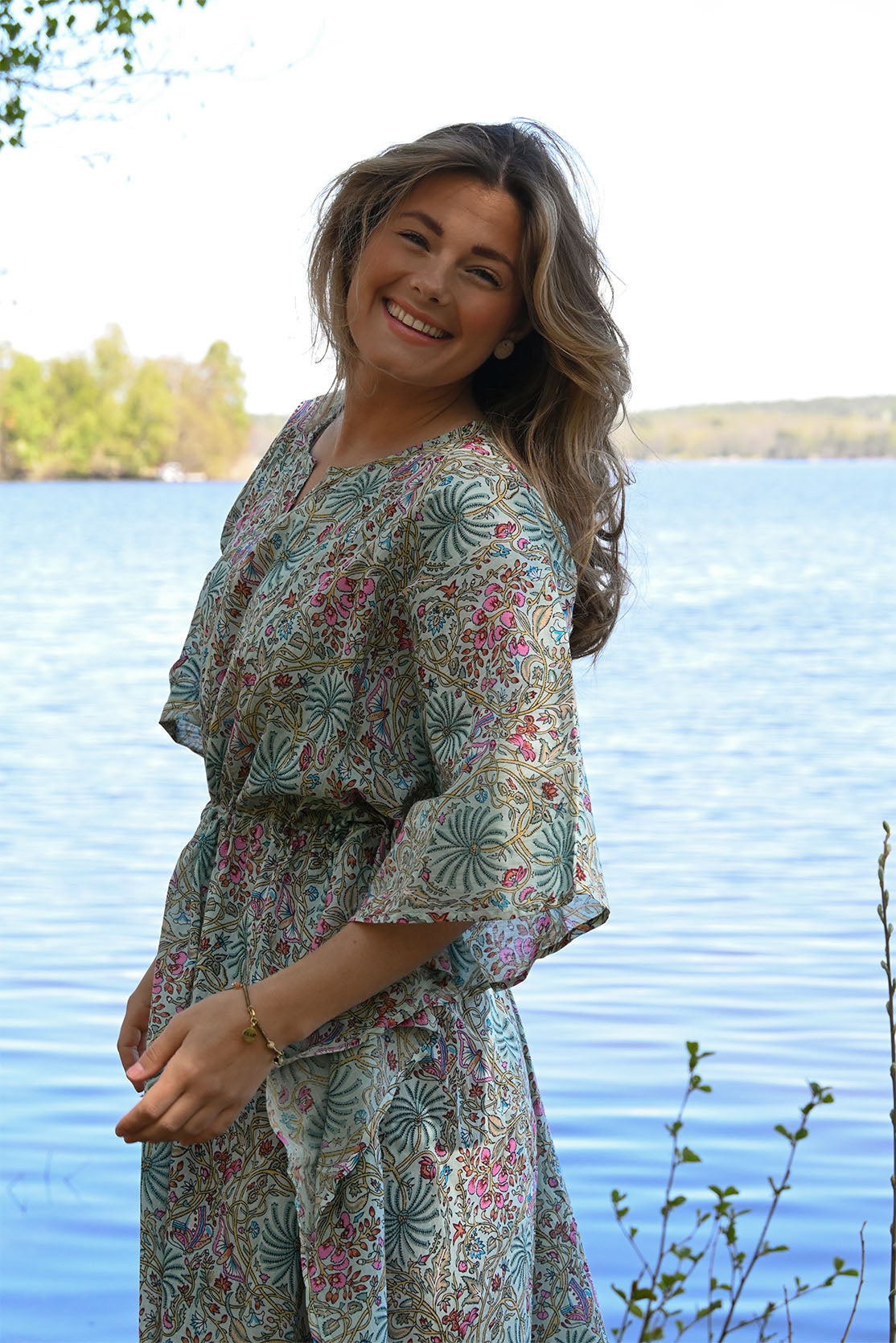 Olivia klänning turkos