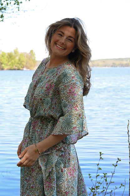 Olivia klänning turkos