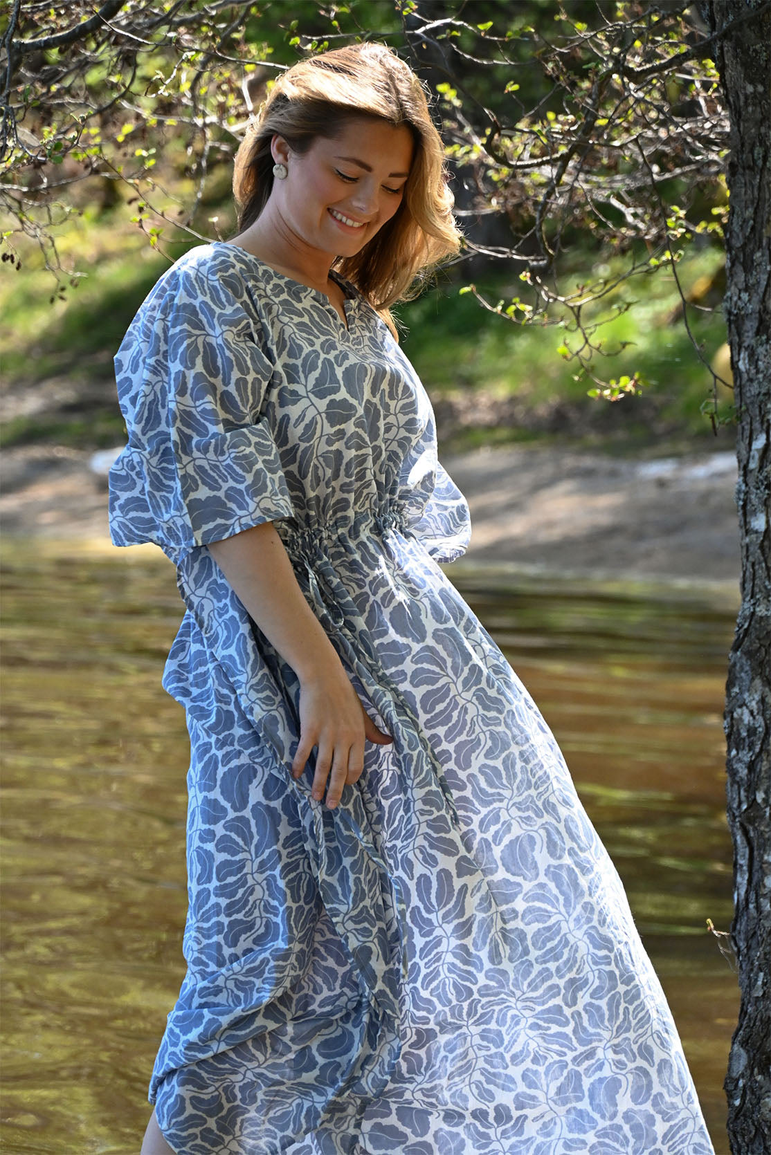 Olivia klänning blå