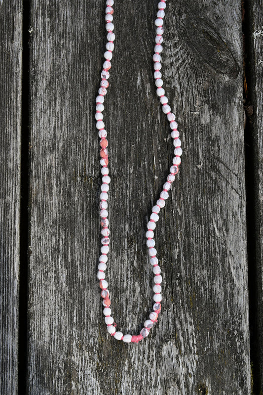 Molly halsband Vit/Rosa